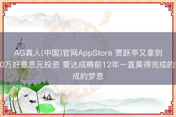 AG真人(中国)官网AppStore 贾跃亭又拿到7000万好意思元投资 要达成畴前12年一直莫得完成的梦思