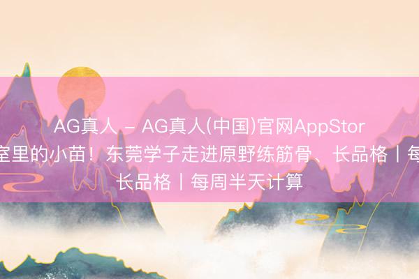 AG真人 - AG真人(中国)官网AppStore 不作念温室里的小苗!东莞学子走进原野练筋骨、长品格丨每周半天计算
